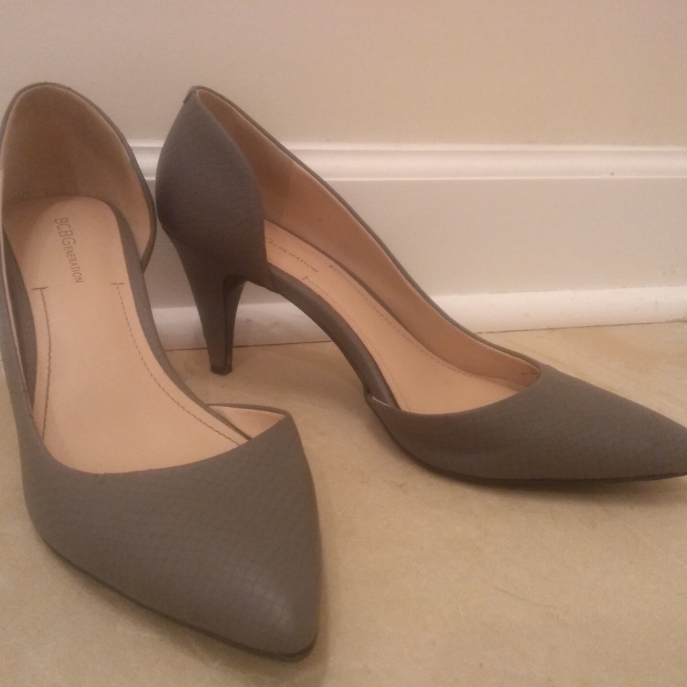 BCBGeneration Nicolin Faux Snakeskin Heels